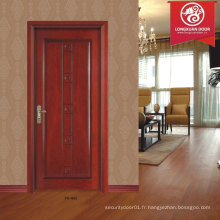 China Factory Intérieur Swing portes en bois, haute qualité HDF Solid Wood Composite Doors